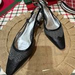 Bottega Veneta  Slingback Woven  Heels Sz Eur 40 US 9-9.5 Kitten Heel Designer Photo 1