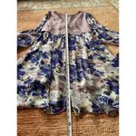 Free People Alice Vested Layered Dress Floral Purple Size SP Photo 7
