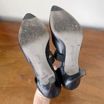 Paul Green • Desire black leather heels pumps d'orsay point toe strap stiletto Photo 11
