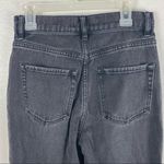 PacSun  Black Wash High Rise Straight Ripped Distressed Frayed Hem Jeans, Size 24 Photo 7