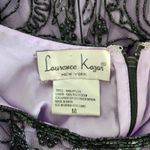 Vintage 90s Laurence Kazar Purple Black Beaded Sheath Dress Sleeveless Mini S Photo 10