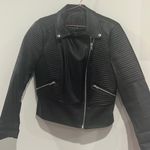 Max Studio Motorcycle Jacket with Silver Accents Photo 3