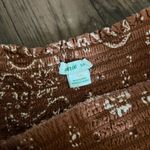 Aerie  ruffle tiered bandana print orange mini skirt Photo 1