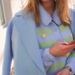 ZARA Floral Embroidered Knit Sweater Photo 2