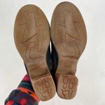 A.S.98 Black Leather Mules Silver Studded Heeled Shoes Boho Cottage EU Size 36 Photo 13