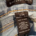 Sincerely Jules High Slit‎ Denim Maxi Skirt Size 1/25 Blue Photo 6