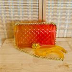 Risotto Orange pink jelly bean golden chain crossbody bag purse Photo 2