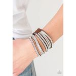Paparazzi Rock Star Attitude Brown Bracelet (20) Photo 0