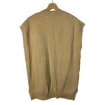 Boutique Dazy Light Brown Cable Knit V-Neck Sleeveless Sweater Vest L Photo 2