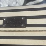 Kate Spade  
Glossy Black & White Striped Tote and Wallet! Photo 3