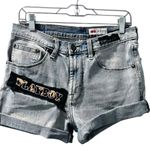 Wrangler Playboy Hand Stitched Denim Jeans Shorts Size 30 Waist Casual Western Photo 0