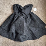 Altar'd State Altar’d State Martine Floral Mini Dress Black bubble dress 80s inspired sz Small Photo 0