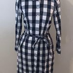 J.Crew Re-Imagined by Checkered Button Down Shirt Dress Long Sleeve Belt Photo 0
