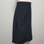 Eileen Fisher  black faux wrap pull-on skirt size small Photo 3