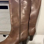 A.n.a Brown Leather Tall Knee High Heel Riding Boots Womens Size 8.5 Photo 0