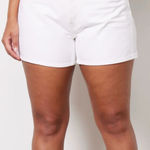 AGOLDE Parker Long Short High Rise Denim Shorts White Dough Size 32 NWT Photo 0