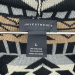 Investments Bohemian Aztec Cardigan Sweater Size Large Photo 5