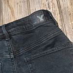 American Eagle Outfitters Black High Waist Denim Shorts sz 2 super stretch Photo 2