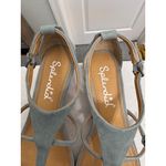 Splendid  Light Blue Suede T-Strap Sandals – Size 6.5 Photo 6