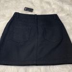 Forever 21 Black Denim Rhinestone Mini Skirt Photo 2