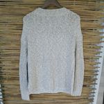 Lucky Brand  M Ecru Cable Knit Pullover Sweater Photo 5