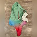 NEW NWT Baobab Oriana One Piece Candy Swirl size Small Green Photo 5