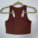 Girlfriend Collective Women S Brown Paloma Racerback Sports Bra Athleisure Photo 3