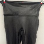 Spanx  black skintight faux leather liquid stretchy coated pull on leggings small Photo 2