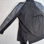 BLANK NYC Suede Faux Leather Moto Jacket Black Women's Medium Open Photo 6