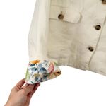 Sundance  100% Linen White Blazer Preppy Office Lagenlook Coastal Womens Size XL Photo 4