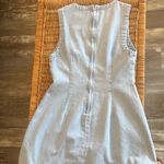 Casual Light Blue Denim Mini Dress Size M Photo 4