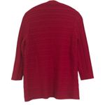 Talbots  Hot Pink 100% Cotton Cable Knit Open Cardigan Size Medium Photo 1