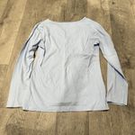 Light Baby Blue Long Sleeve Women’s pastel preppy cute small adonna 100% cotton Photo 2