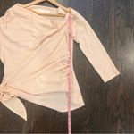 ASTR the label Soft Peach Knit Top One Shoulder Photo 3