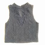 Free People crochet lace knit top sz M Photo 1