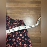 frame denim FRAME NAMU FLOUNCE SLEEVELESS blouse top navy multi floral 100% silk LWSH1799 XS Photo 6