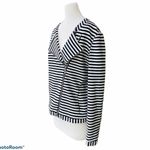 Premise  Striped Moto Jacket Black & White Size 8 NEW Photo 3