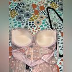 Romantic Sheer Pink Polka Dot Babydoll Lingerie – Size Large Photo 8