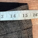 Avenue Montaigne Womens Plaid Textured High Rise Cropped Pants Brown Black Sz 10 Photo 7