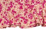 Motel  Wildflower Mini Skirt Gaelle Size‎ XS Orange Pink Floral Womens 26X16.5 Photo 2