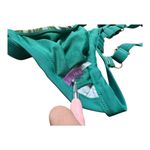 Vigoss  womens large green and white front tie bikini top Photo 7