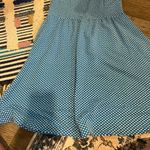 Maeve  ▪ Caldera Blue Polka Dot Fit & Flare Dress L Photo 3