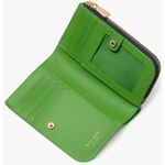 Kate Spade In The Garden Compact Wallet Parisian Navy Floral Leather Photo 3