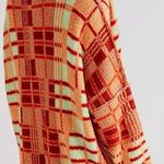 Free People Retro 70s Oversized Plaid Ruben Pullover Tunic Sweater Size Medium Photo 1