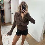 Amazon  brown faux fur coat Photo 1