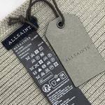 ALLSAINTS  Ribbed Knit Scarf Serepentine Green Rectangular Photo 2