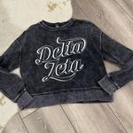 Delta Charles River  Zeta Cropped Corded Crew Grey Photo 0