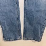 Free People NWT  Dustbowl Blue Tex Slim High Rise Yoke Seam Button Fly Jeans 26 Photo 6