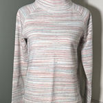 Talbots T by  Striped Cowl Neck Pullover Sweatshirt Side Zip Size XS Photo 0