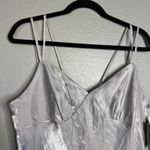 Wild Fable Gray Iridescent Maxi Slip Dress Size XL Fairy Glam Babydoll Satin NWT Photo 3